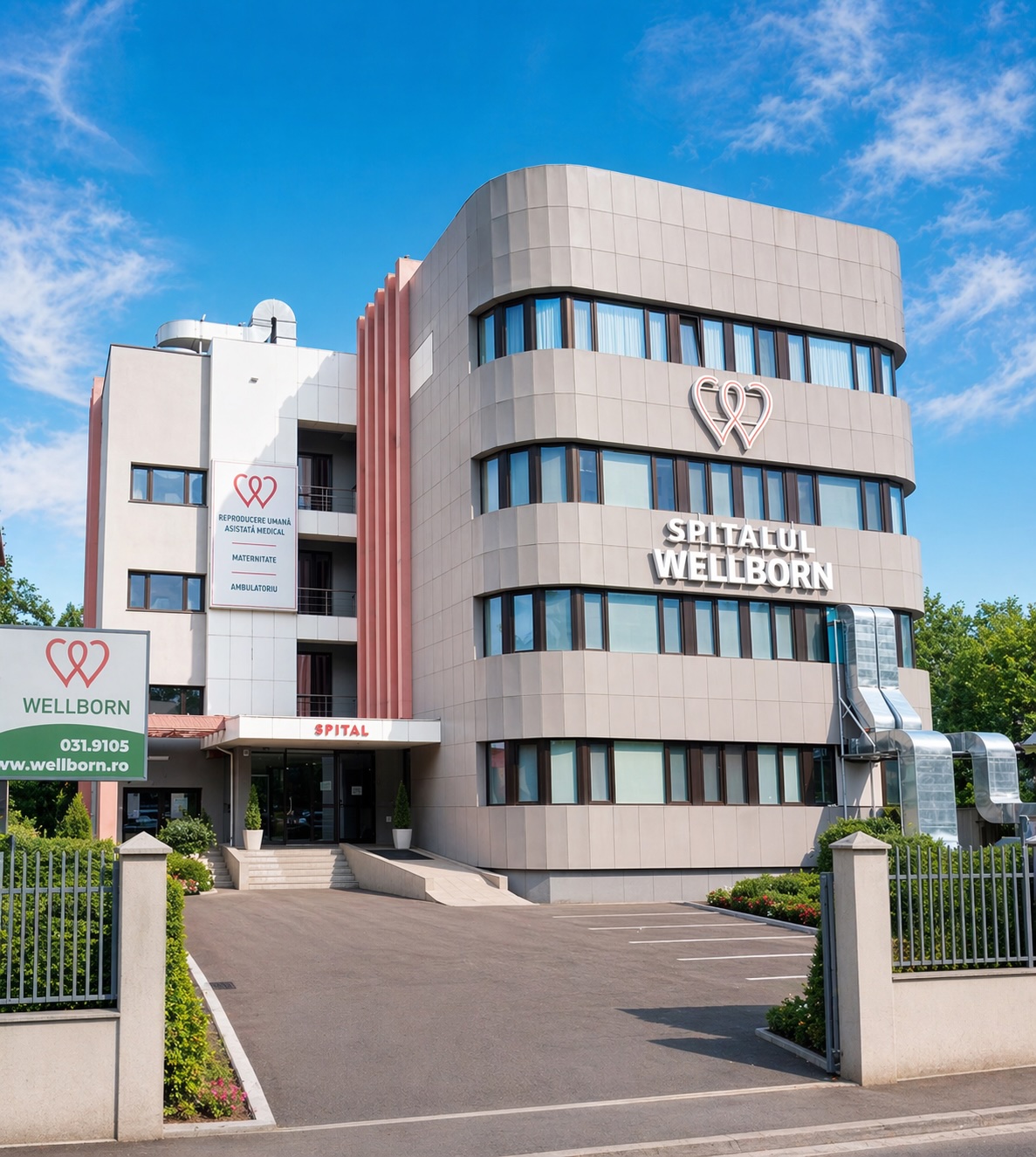 Dezrobirii 27 — operational medical facility leased to Spitalul Wellborn