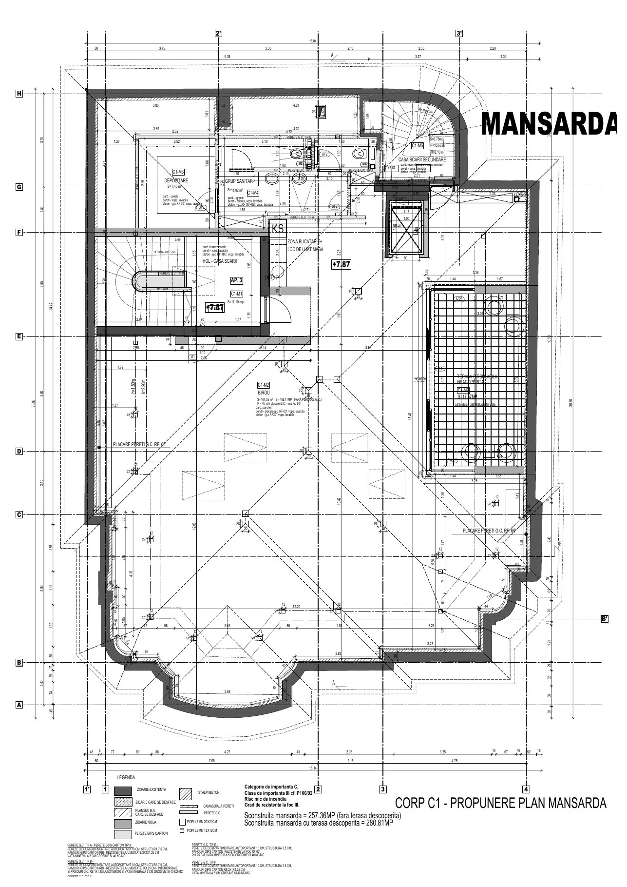 Floor plan drawing — attic level